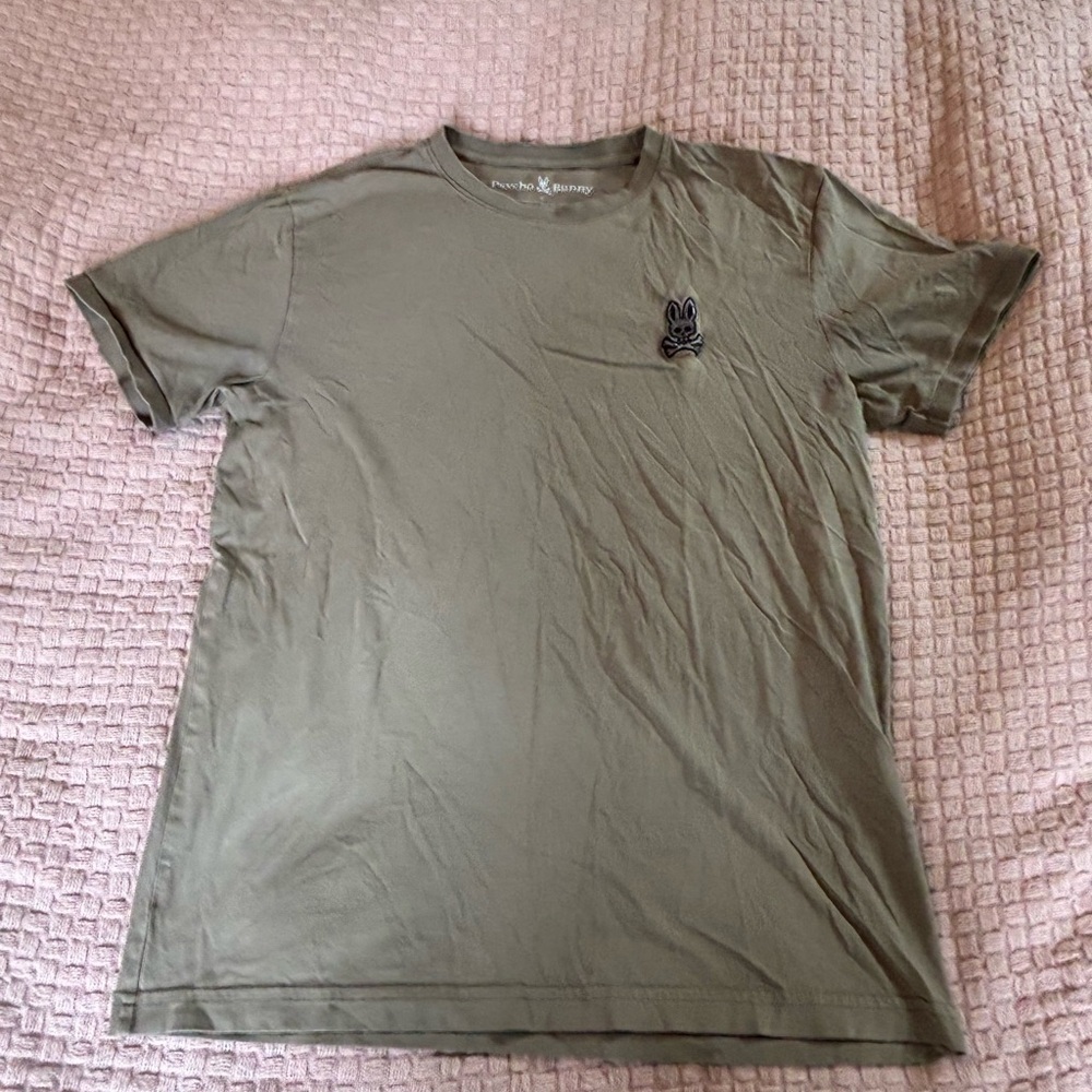 Psycho Bunny Mens Classic Crew Neck Tee in Toasted Coconut Size 4 (Small)